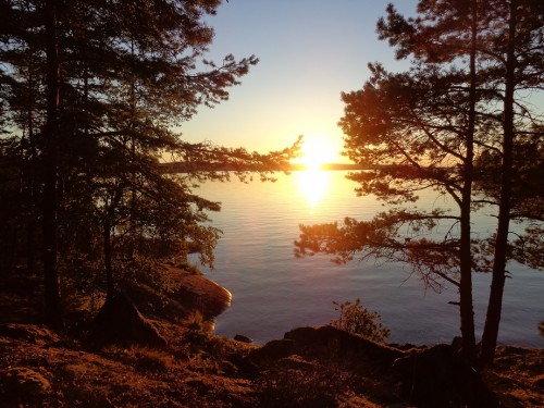 Sunset on Hallön Island